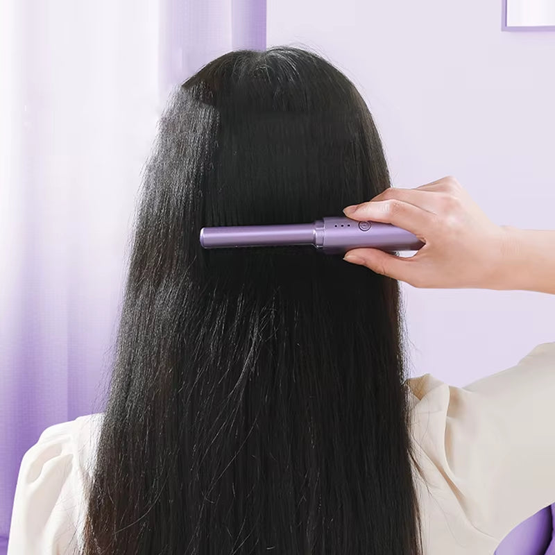 Comb 2 in 1 Upgrade Version Wireless Hair Straightener and Curler USB Charging