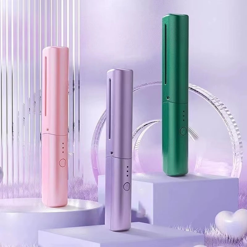 Comb 2 in 1 Upgrade Version Wireless Hair Straightener and Curler USB Charging